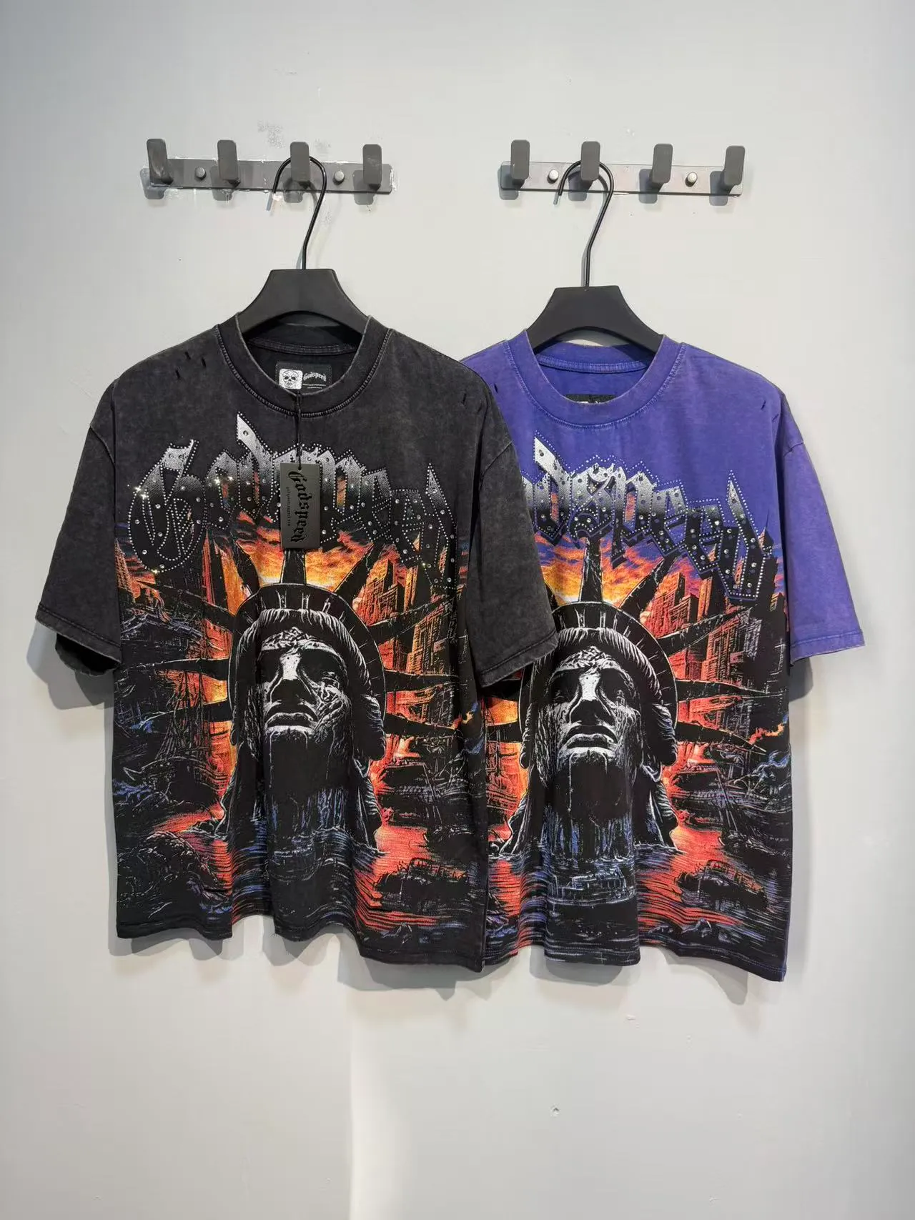 G 6201# Black/ ｜ godspeed（ + ） In Stock Retro T（ ） （fabric）：32 Sizes（size）：S-M-L-XL （colour）： Black/